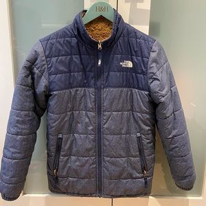 Boys NorthFace reversible jacket. Size 12-14